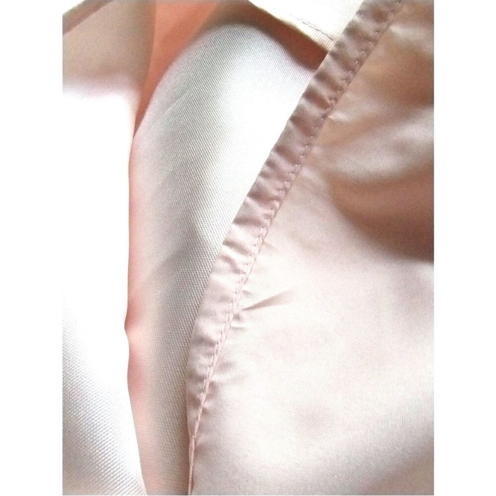 Alfred Sung Style D748 Size 18 Blush Strapless Lined Satin Zip Back Pockets - Picture 7 of 11